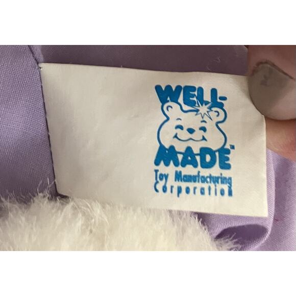 Vtg 1995 Well Made Toy Mfg Corp 21” Bearded Easter Rabbit Stuffed Animal Plush - Picture 7 of 12